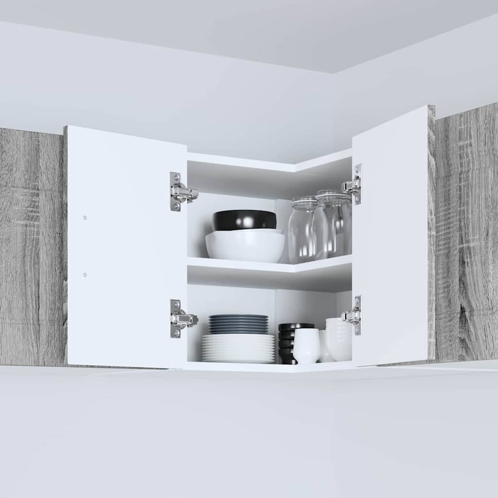 Dulap suspendat de bucătărie cu raft Gri Sonoma 57 x 57 x 40 cm GartenMobel Dekor