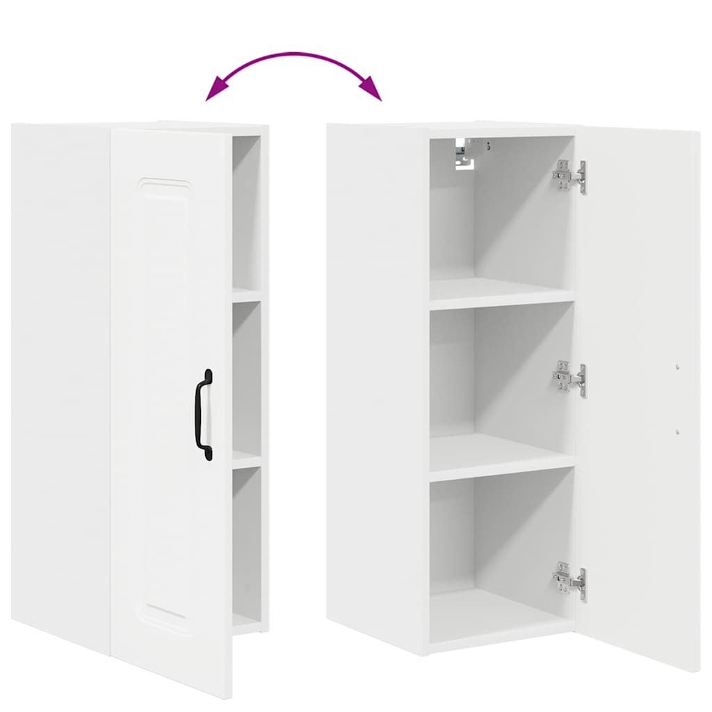 Dulap suspendat de bucătărie Alb 30 x 31 x 80 cm Lemn compozit GartenMobel Dekor