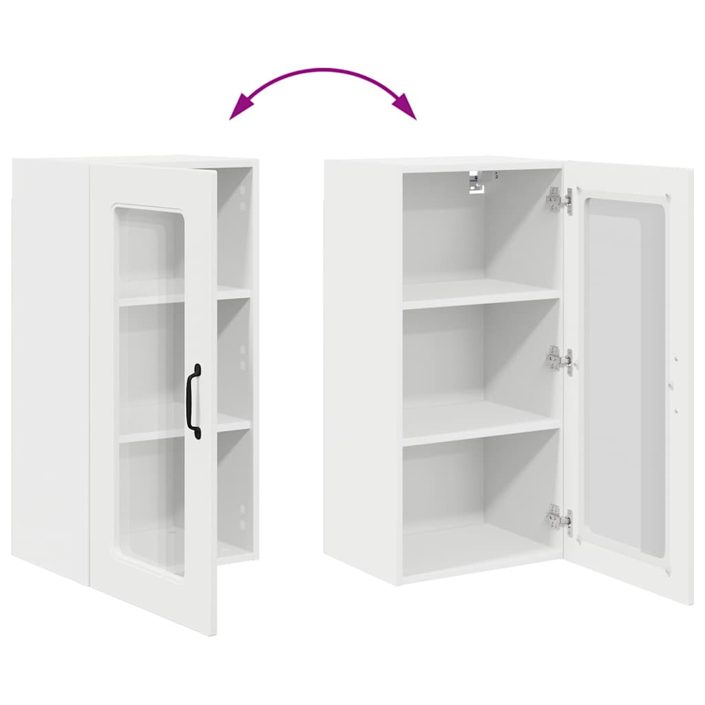 Dulap suspendat de bucătărie Alb 40 x 31 x 80 cm Lemn compozit GartenMobel Dekor