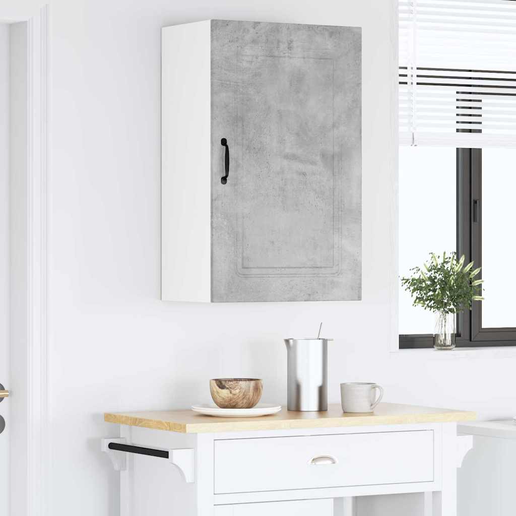 Dulap suspendat de bucătărie Gri din beton 50 x 31 x 80 cm GartenMobel Dekor