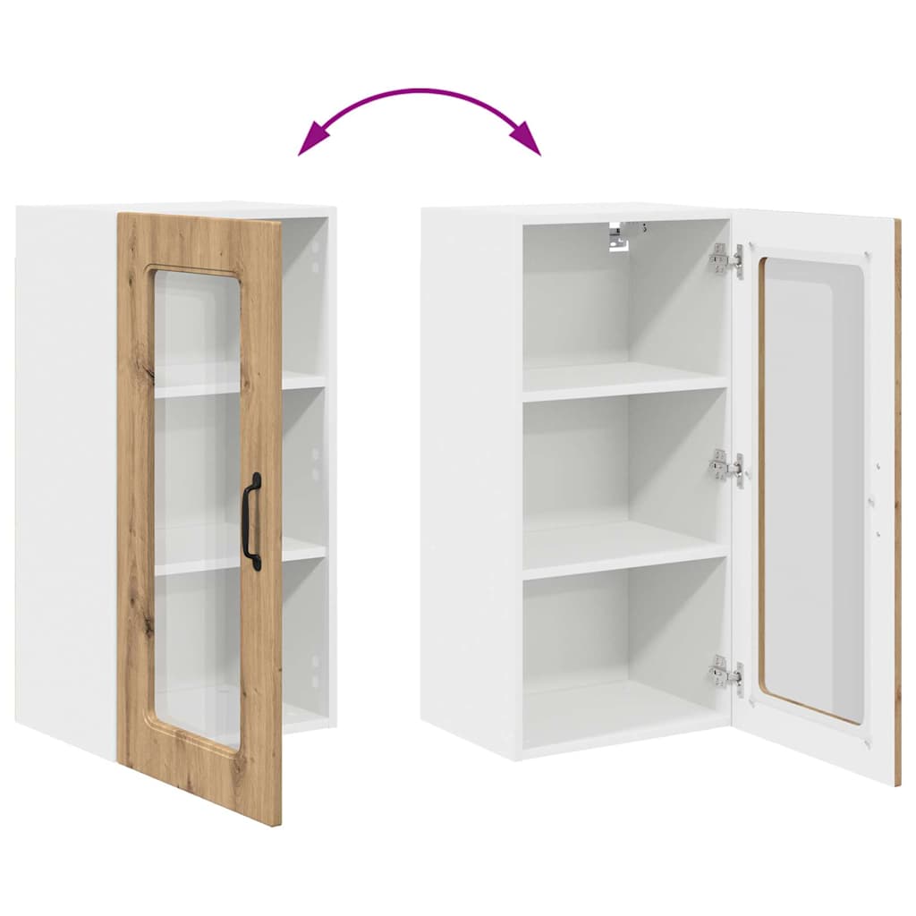 Dulap suspendat de bucătărie Stejar Artizanal 40 x 31 x 80 cm GartenMobel Dekor