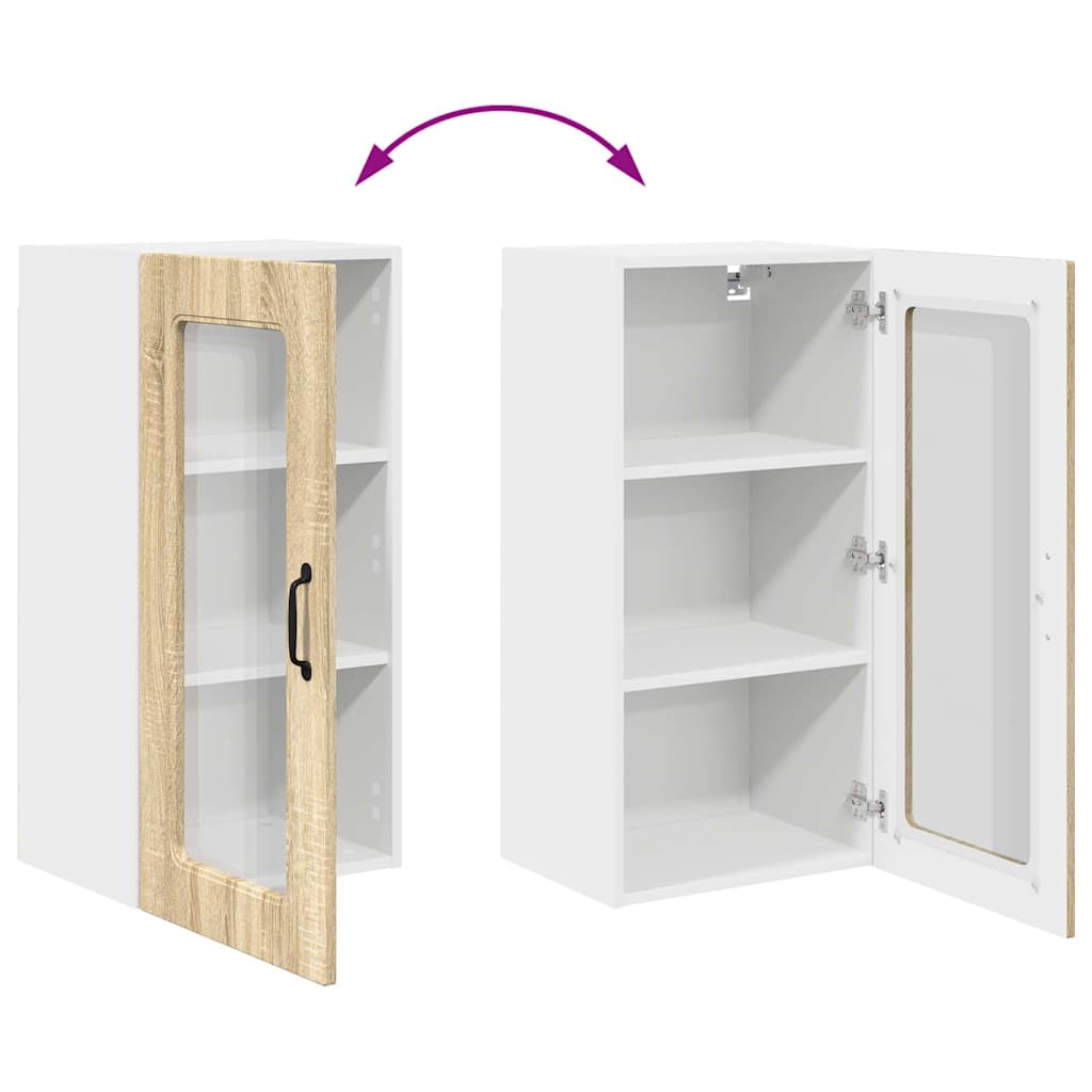 Dulap suspendat de bucătărie Stejar Sonoma 40 x 31 x 80 cm GartenMobel Dekor