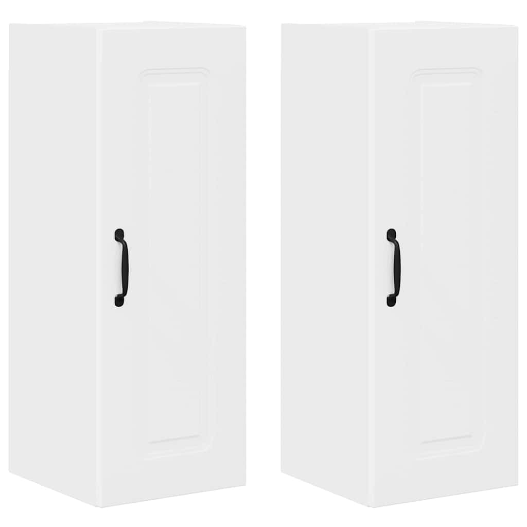 Dulap suspendat de bucătărie cu raft 2 pcs Alb 30 x 31 x 80 cm GartenMobel Dekor