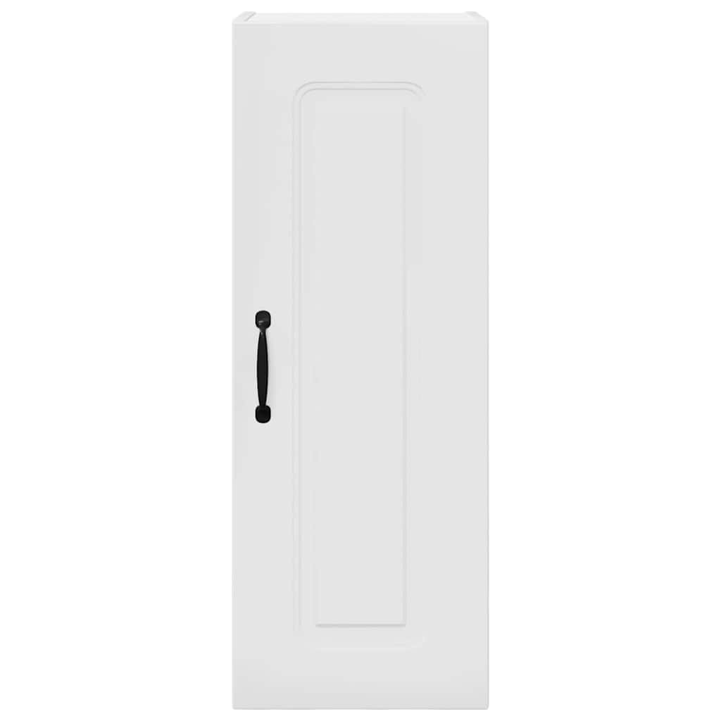 Dulap suspendat de bucătărie cu raft Alb lucios 30 x 31 x 80 cm GartenMobel Dekor