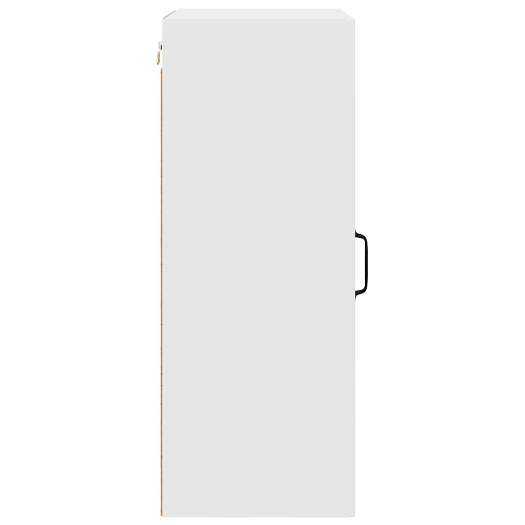 Dulap suspendat de bucătărie cu raft Alb lucios 50 x 31 x 80 cm GartenMobel Dekor