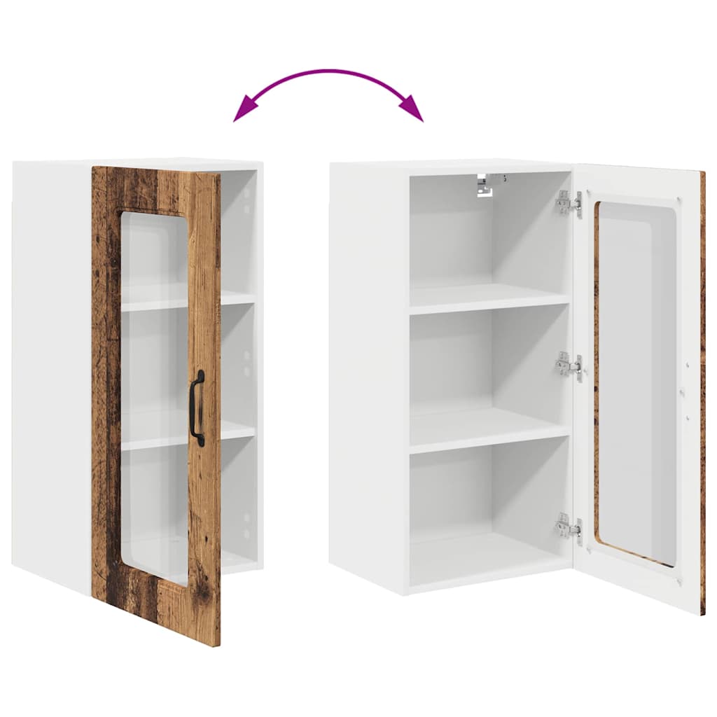 Dulap suspendat de bucătărie cu raft Lemn Vechi 40 x 31 x 80 cm GartenMobel Dekor