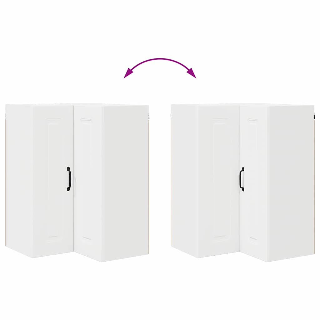 Dulap suspendat de bucătărie Alb 57 x 57 x 80 cm Lemn compozit GartenMobel Dekor