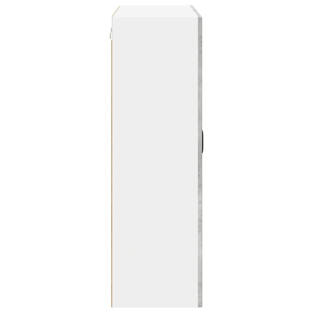 Dulap suspendat de bucătărie Gri din beton 80 x 31 x 100 cm GartenMobel Dekor