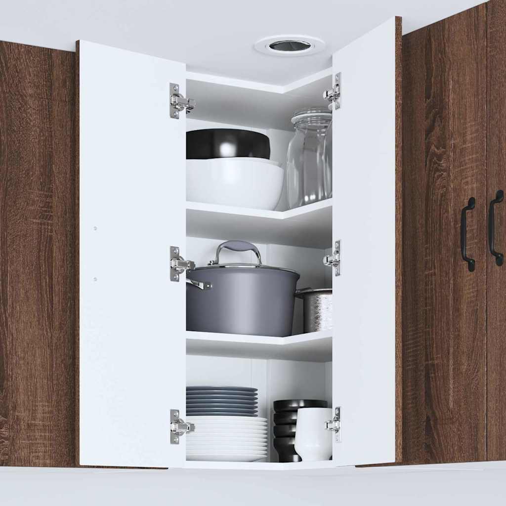 Dulap suspendat de bucătărie Stejar închis 57 x 57 x 80 cm GartenMobel Dekor