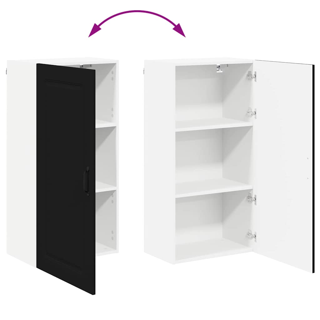 Dulap suspendat de bucătărie cu raft Negru 50 x 31 x 100 cm GartenMobel Dekor