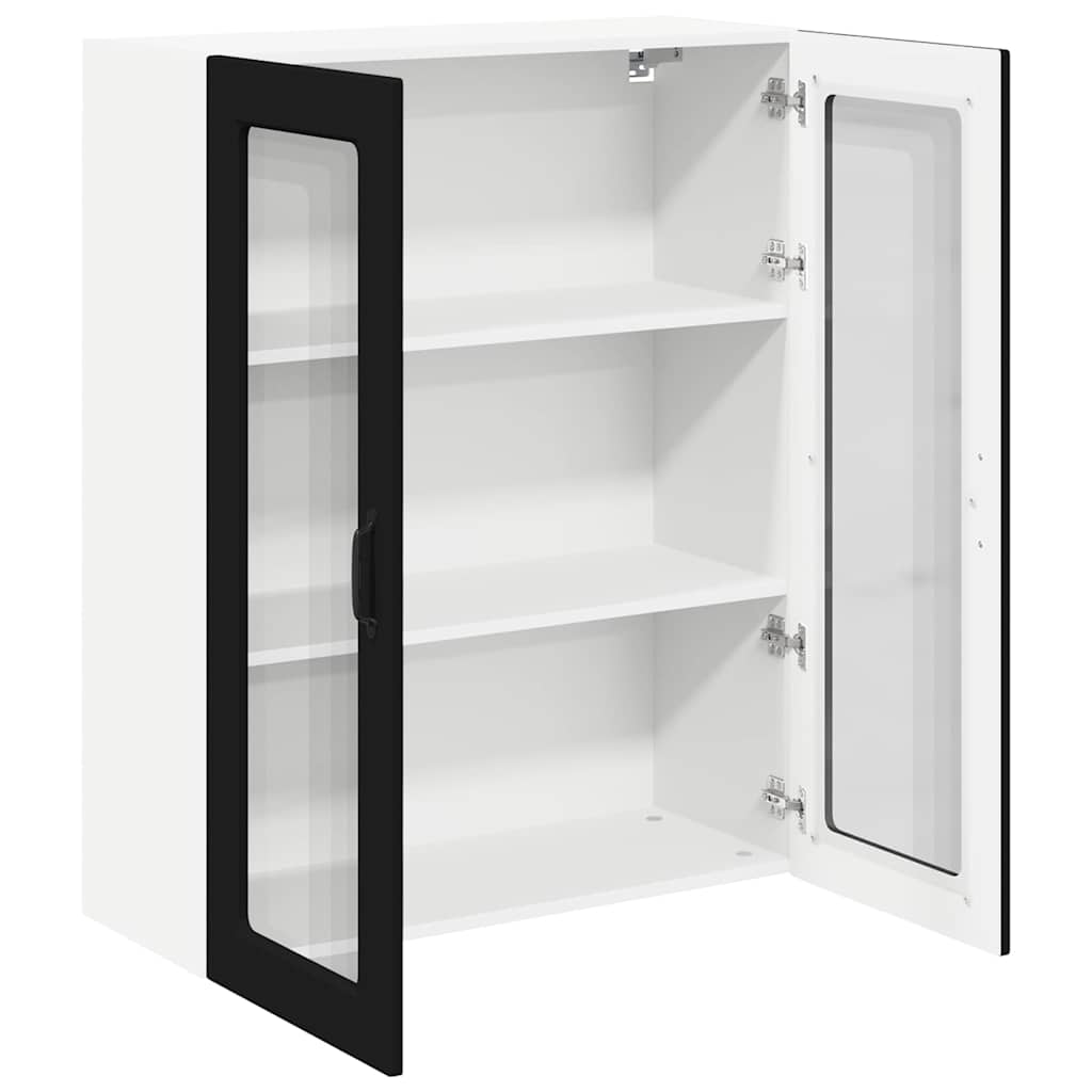 Dulap suspendat de bucătărie cu raft Negru 80 x 31 x 100 cm GartenMobel Dekor