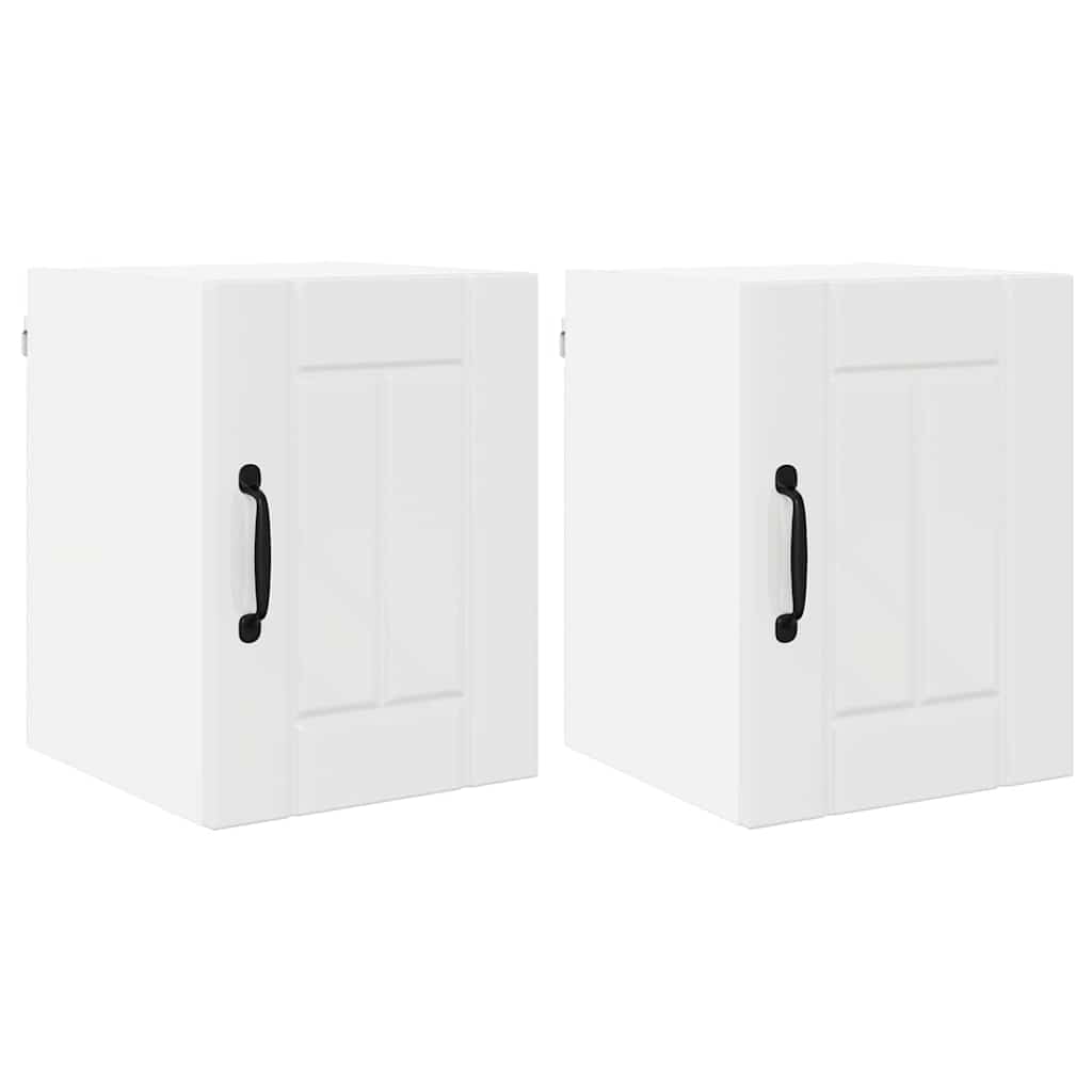 Dulap de bucătărie cu raft 2 pcs Alb lucios 30 x 31 x 40 cm GartenMobel Dekor