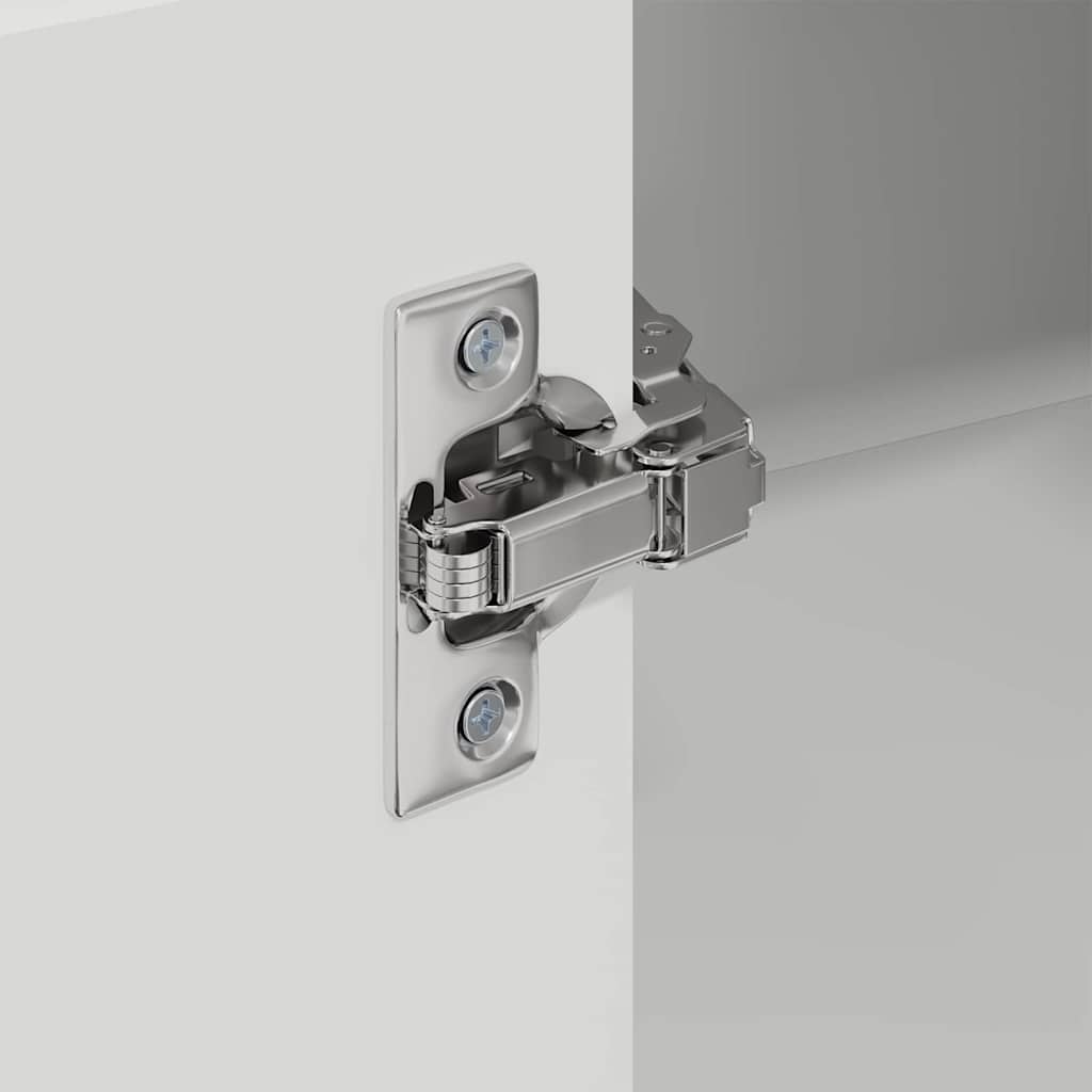 Dulap suspendat de bucătărie cu ușă Alb lucios 57 x 57 x 100 cm GartenMobel Dekor