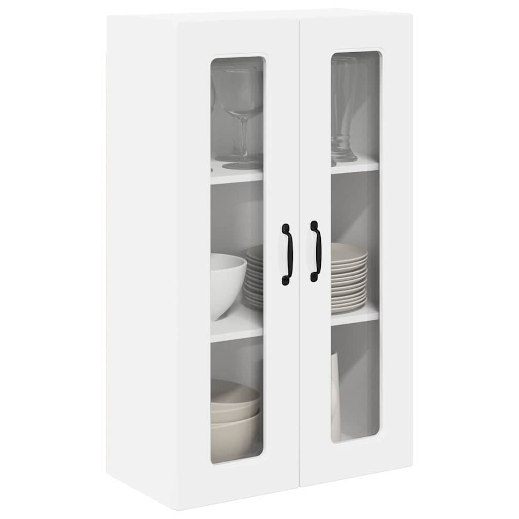 Dulap suspendat de bucătărie cu ușă Alb lucios 60 x 31 x 100 cm GartenMobel Dekor