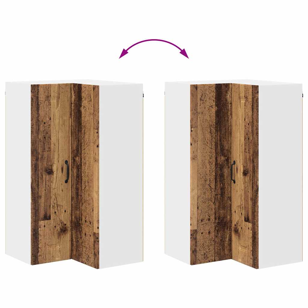 Dulap suspendat de bucătărie cu ușă Lemn Vechi 57 x 57 x 100 cm GartenMobel Dekor