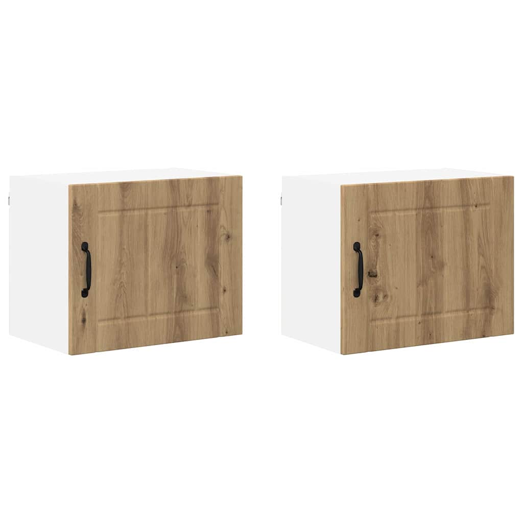 Dulap de bucătărie 2 pcs Stejar Artizanal 50 x 31 x 40 cm GartenMobel Dekor