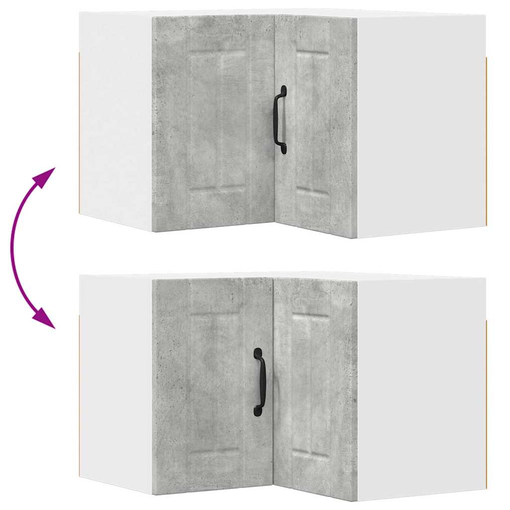 Dulap de bucătărie Gri din beton 57 x 57 x 40 cm Lemn compozit GartenMobel Dekor