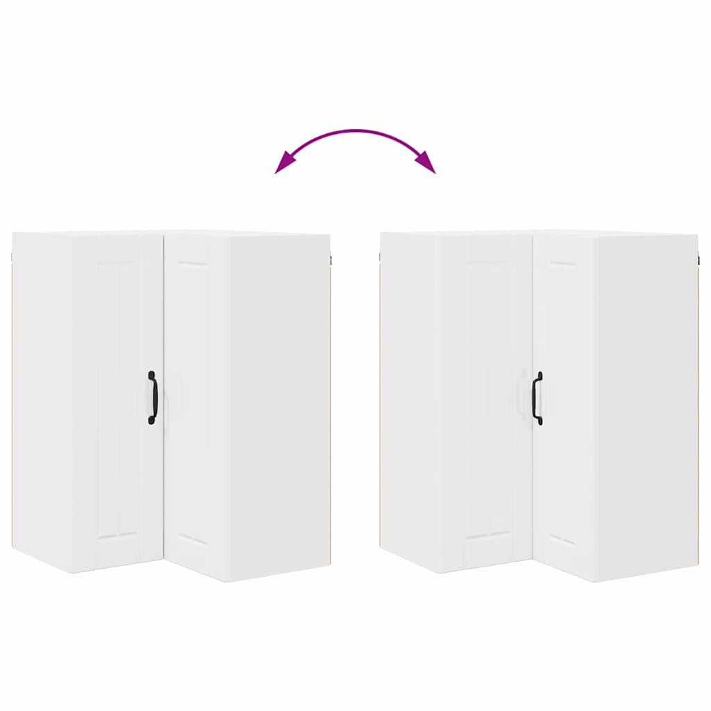 Dulap de bucătărie Alb lucios 57 x 57 x 80 cm Lemn compozit GartenMobel Dekor