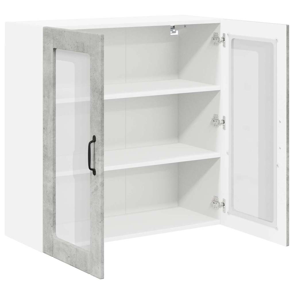 Dulap de bucătărie Gri din beton 80 x 31 x 80 cm Lemn compozit GartenMobel Dekor