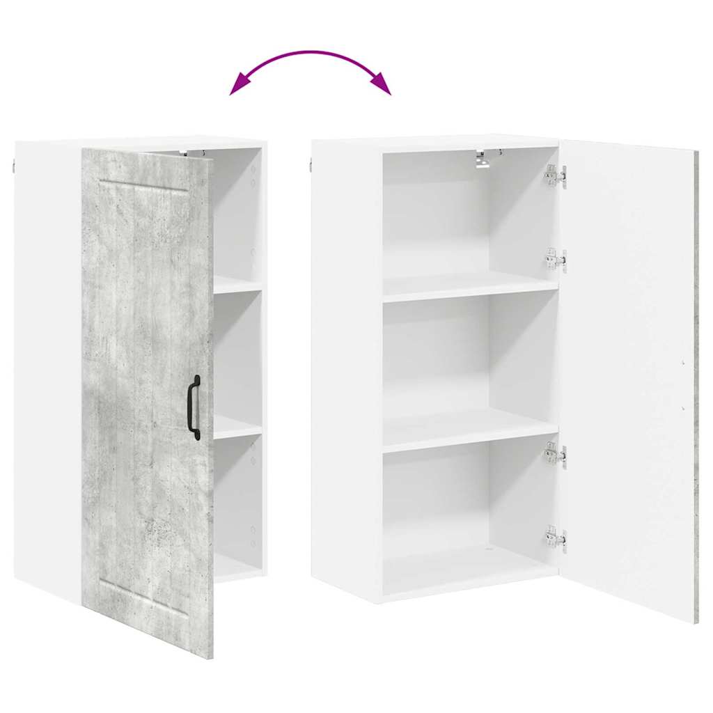 Dulap de bucătărie Gri din beton 50 x 31 x 100 cm Lemn compozit GartenMobel Dekor