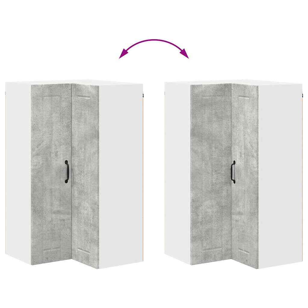 Dulap de bucătărie Gri din beton 57 x 57 x 100 cm Lemn compozit GartenMobel Dekor