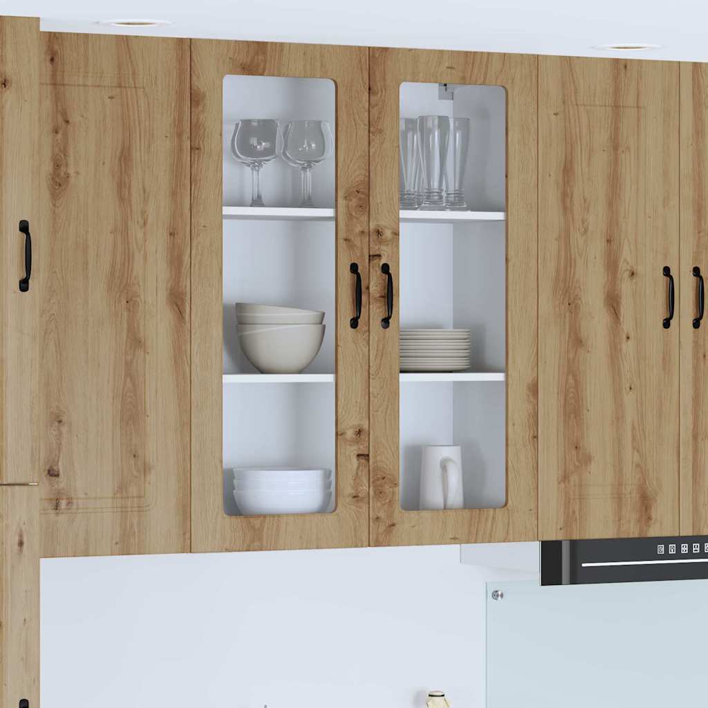 Dulap suspendat de bucătărie stejar artizanal 80 x 31 x 100 cm GartenMobel Dekor
