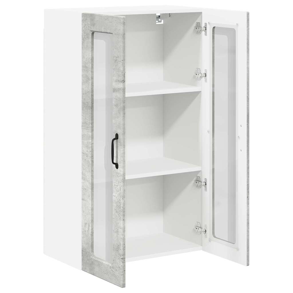 Dulap suspendat de bucătărie Gri din beton 60 x 31 x 100 cm GartenMobel Dekor