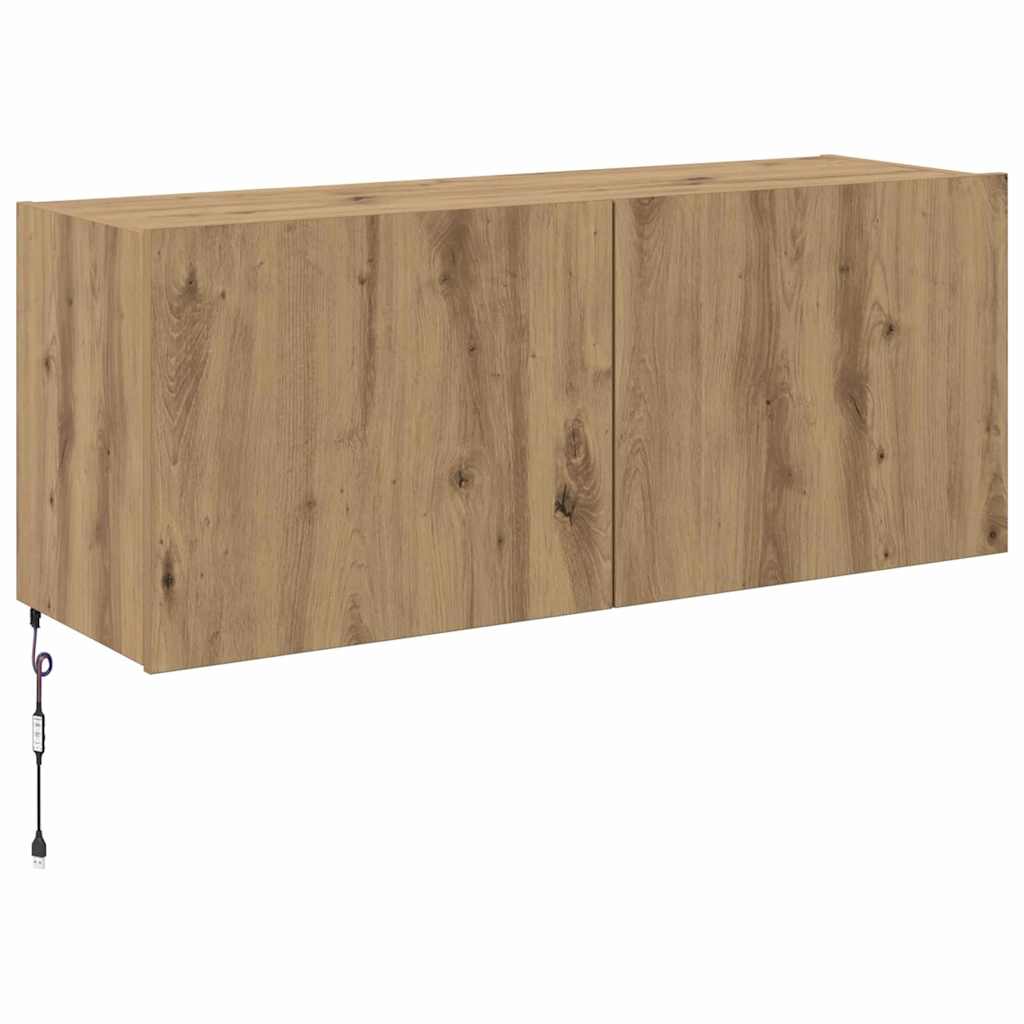 Dulap TV de perete Pe perete Stejar Artizanal 100 x 35 x 41 cm GartenMobel Dekor