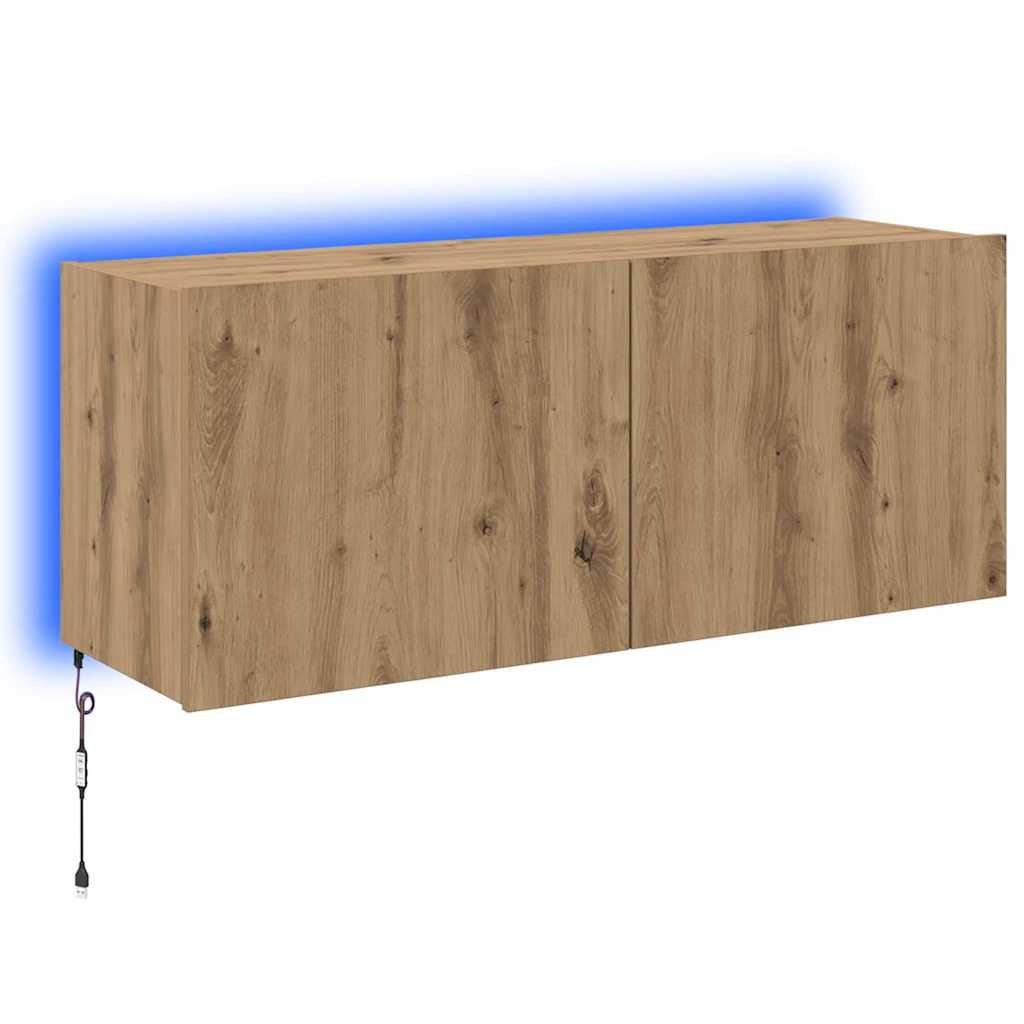 Dulap TV de perete Pe perete Stejar Artizanal 100 x 35 x 41 cm GartenMobel Dekor