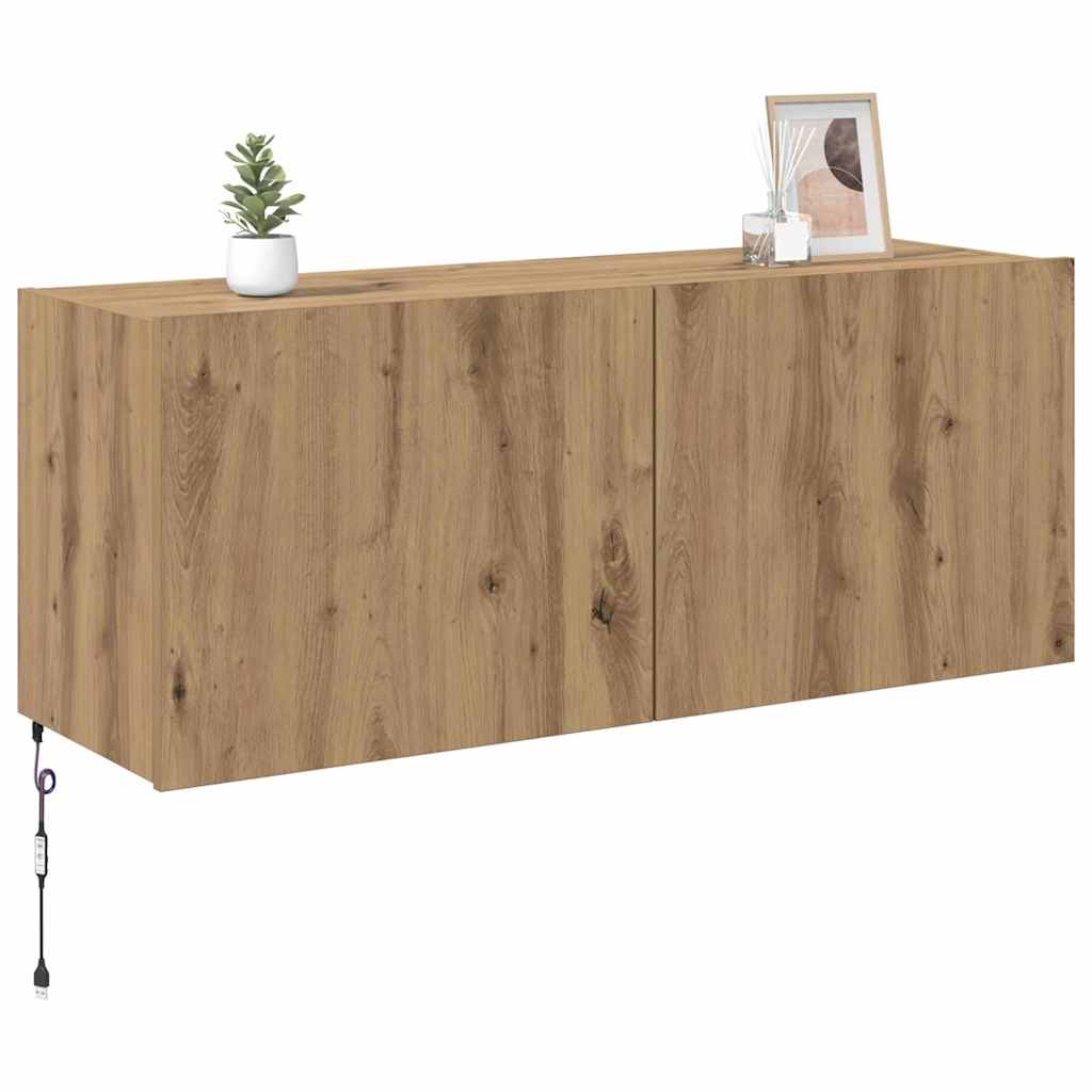 Dulap TV de perete Pe perete Stejar Artizanal 100 x 35 x 41 cm GartenMobel Dekor