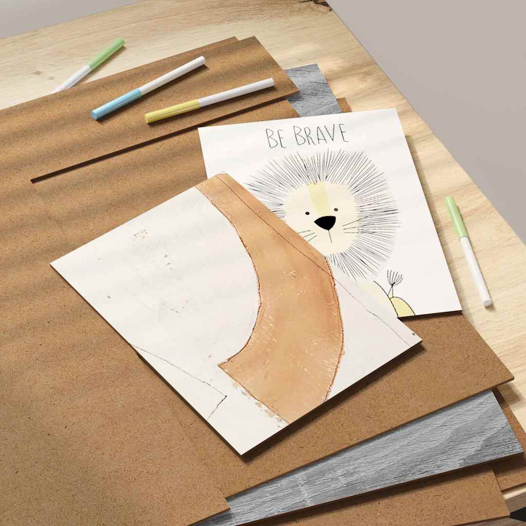 Panouri de decor 50 pcs sonoma gri 40 x 60 x 0.3 cm GartenMobel Dekor