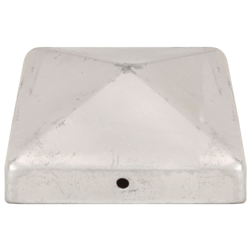Capace stâlpi de gard piramidă 6 buc. metal galvanizat 91x91 mm GartenMobel Dekor