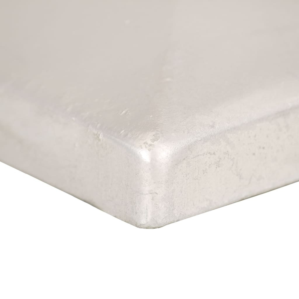 Capace stâlpi de gard piramidă 6 buc. metal galvanizat 91x91 mm GartenMobel Dekor