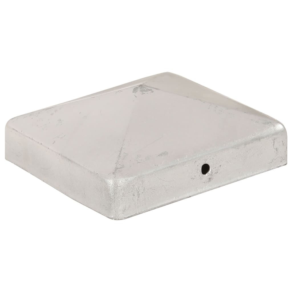 Capace stâlpi de gard piramidă 6 buc. metal galvanizat 91x91 mm GartenMobel Dekor