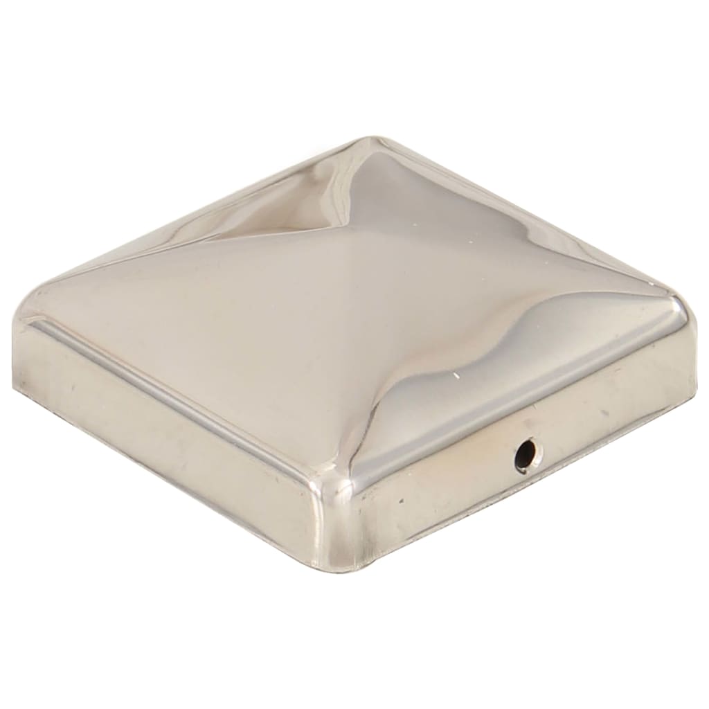 Capace stalpi de gard piramidă 6 buc. 71x71 mm oțel inoxidabil GartenMobel Dekor