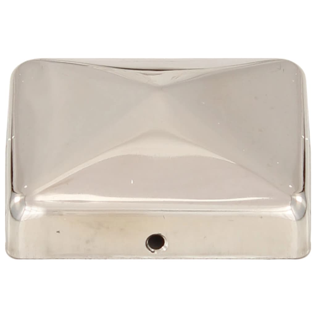 Capace stalpi de gard piramidă 6 buc. 71x71 mm oțel inoxidabil GartenMobel Dekor