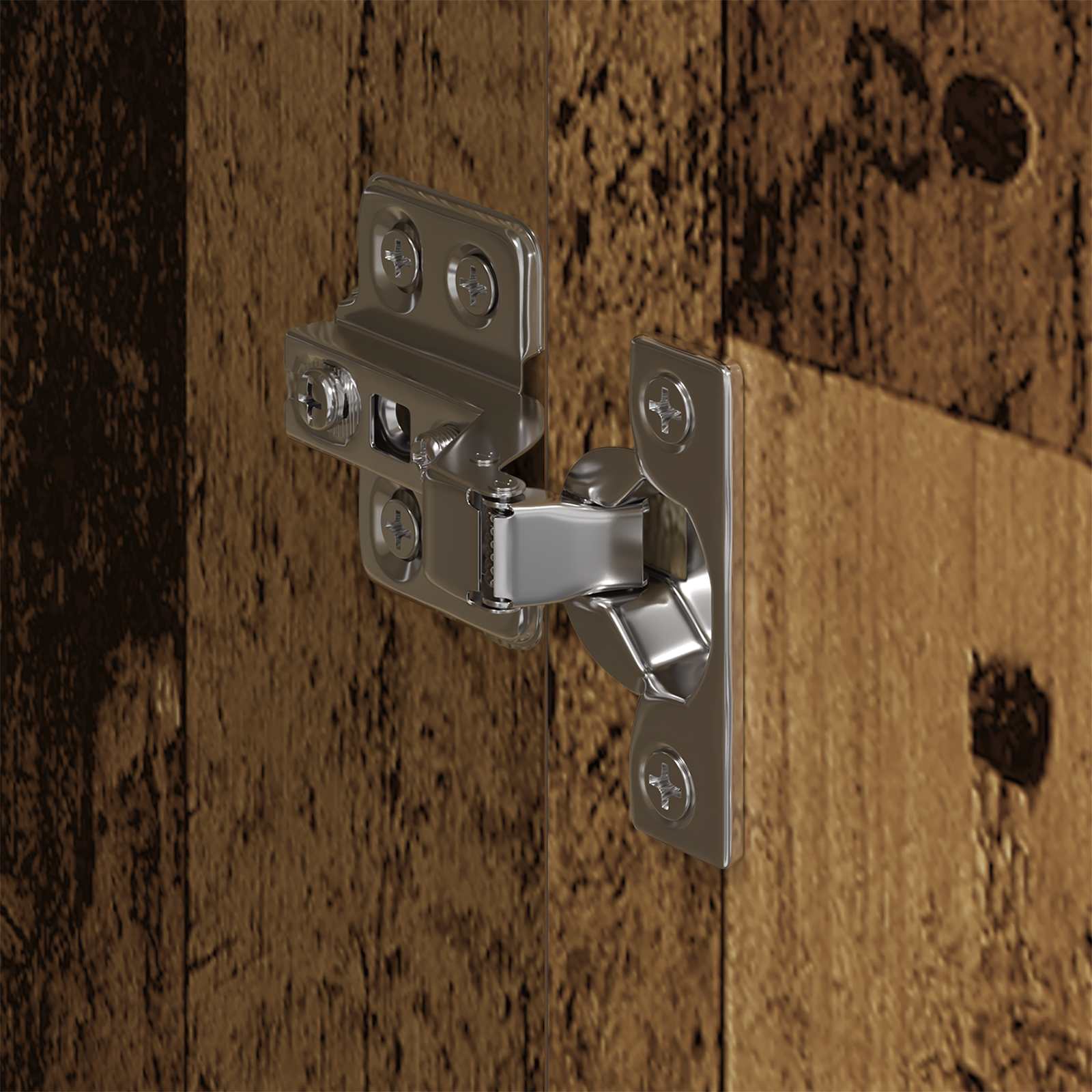 Dressing cu ușă 2 pcs Lemn Vechi 50 x 50 x 200 cm Lemn compozit GartenMobel Dekor