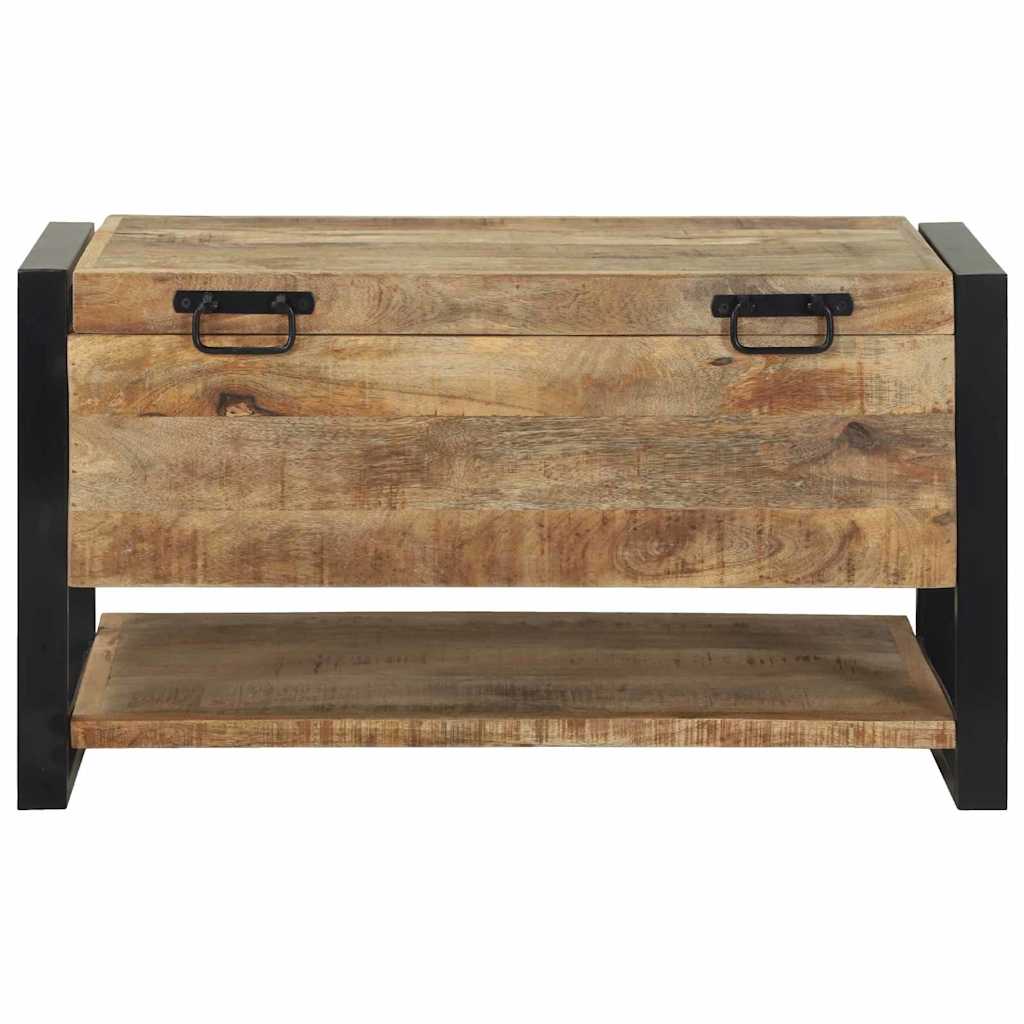 Cutie de Depozitare Maro 80 x 35 x 45 cm Lemn masiv de mango GartenMobel Dekor