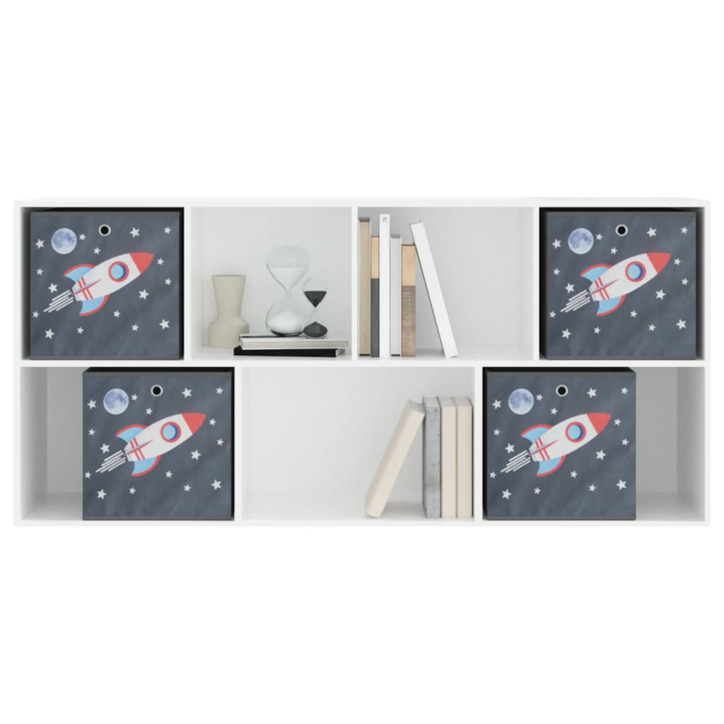 Cutii depozitare pliabile 4 buc. gri 32x32x32 cm textil nețesut GartenMobel Dekor