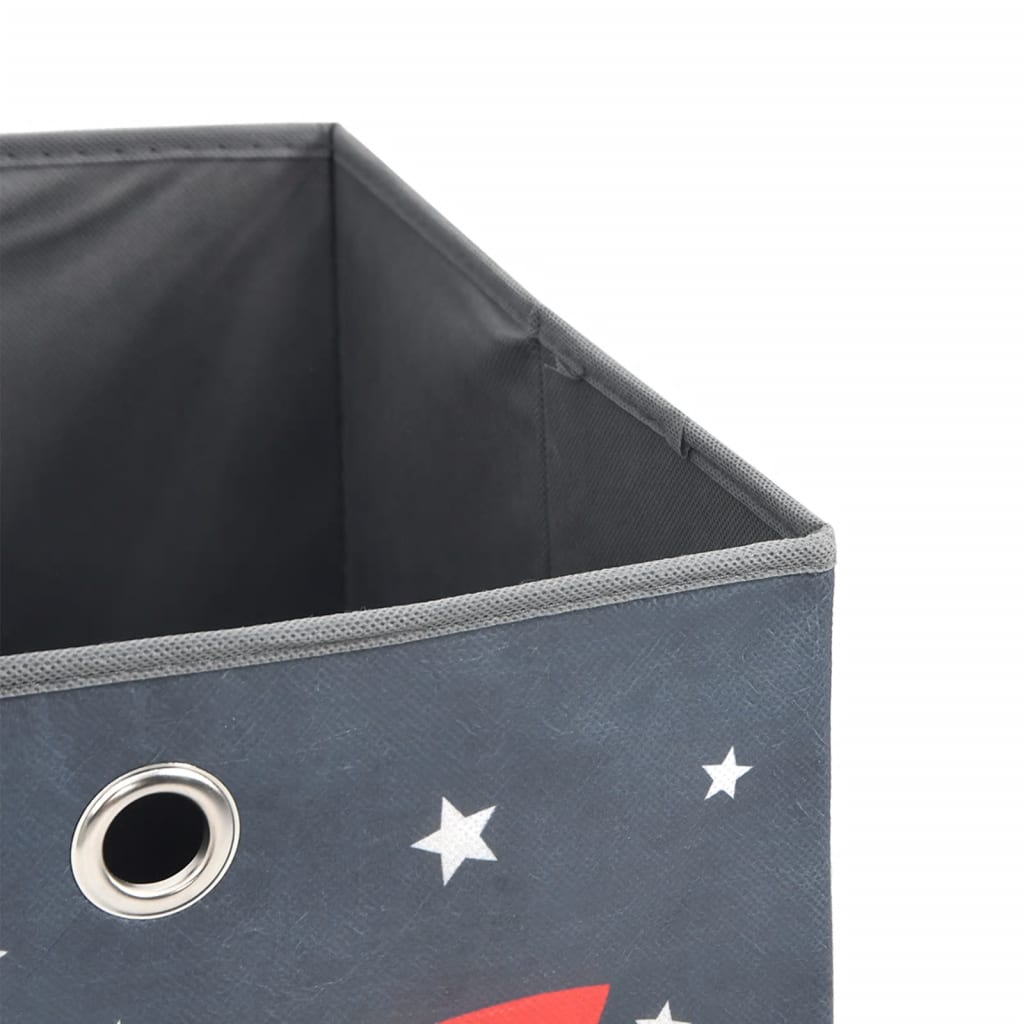 Cutii depozitare pliabile 4 buc. gri 32x32x32 cm textil nețesut GartenMobel Dekor