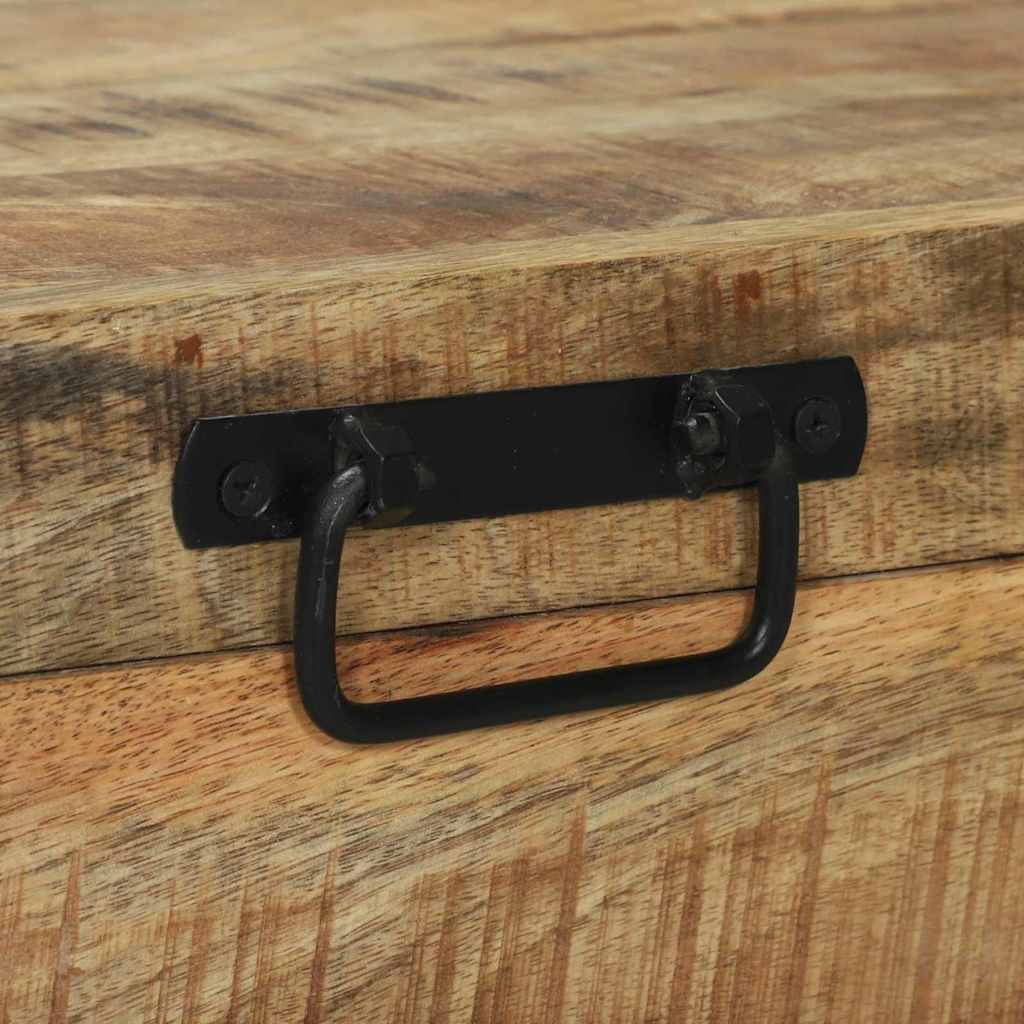 Lade de Depozitare Maro 80 x 30 x 30 cm Lemn masiv de mango GartenMobel Dekor