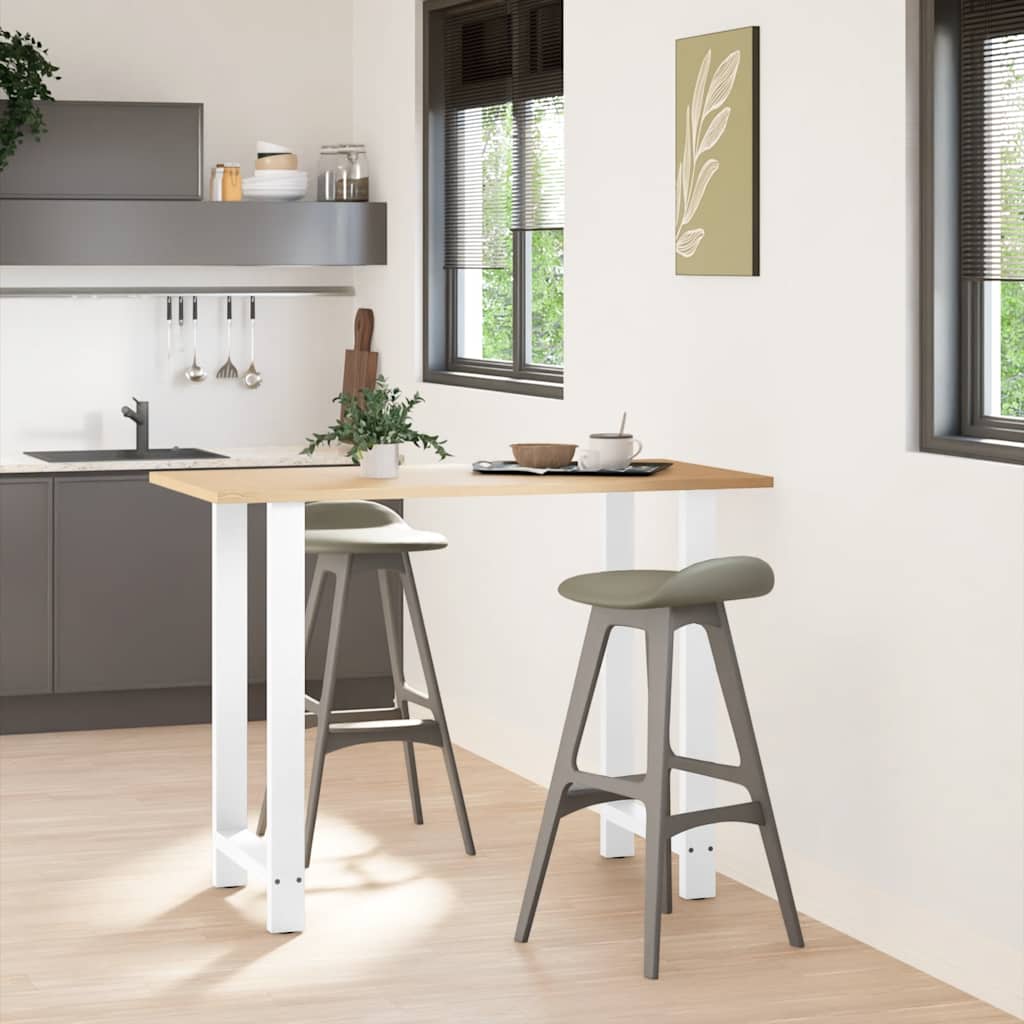 Picioare de masă de bar, albe, 2 buc., 60x(100-101) cm, oțel GartenMobel Dekor