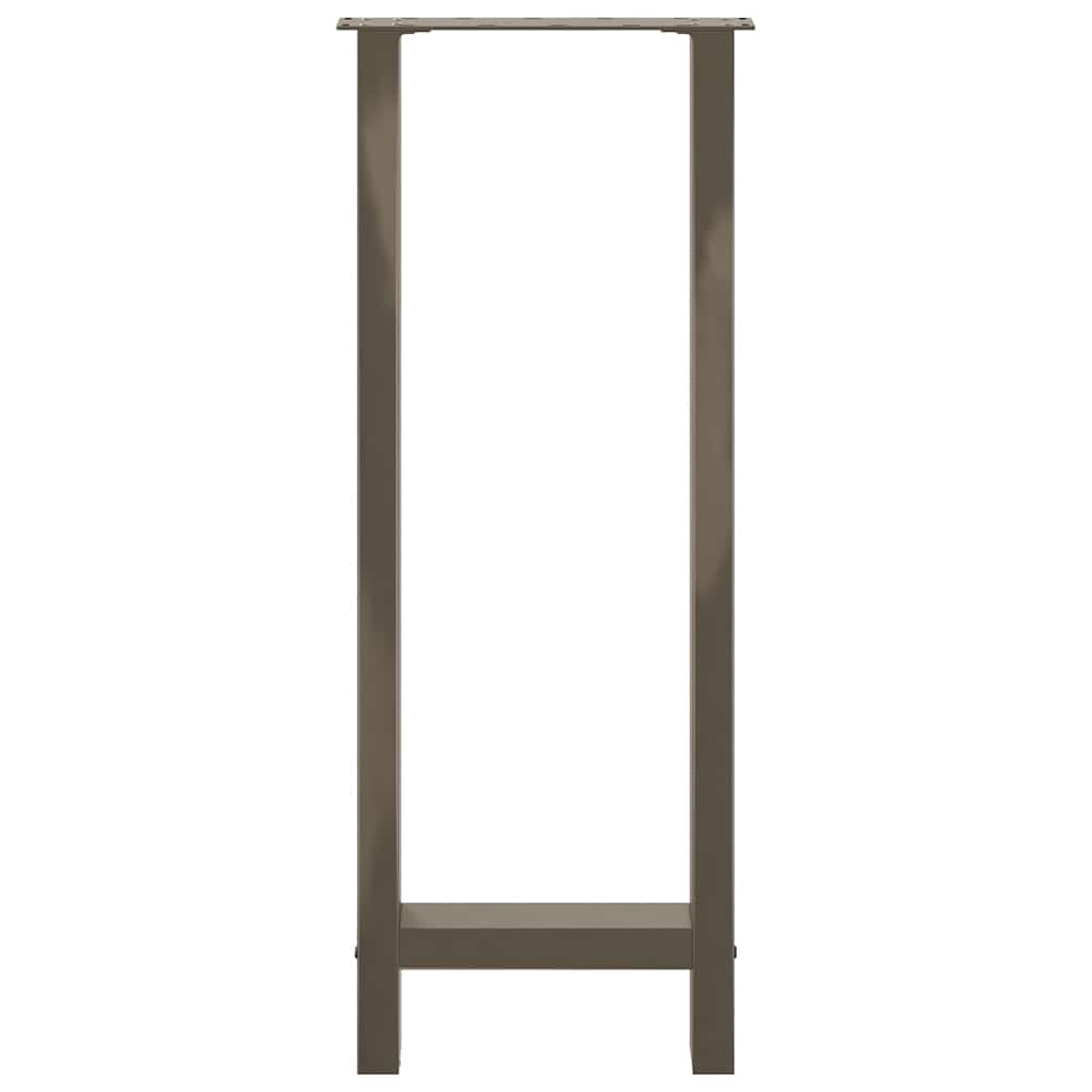 Picioare de masă de bar, oțel natural, 2 buc., 40x(100-101) cm, oțel GartenMobel Dekor