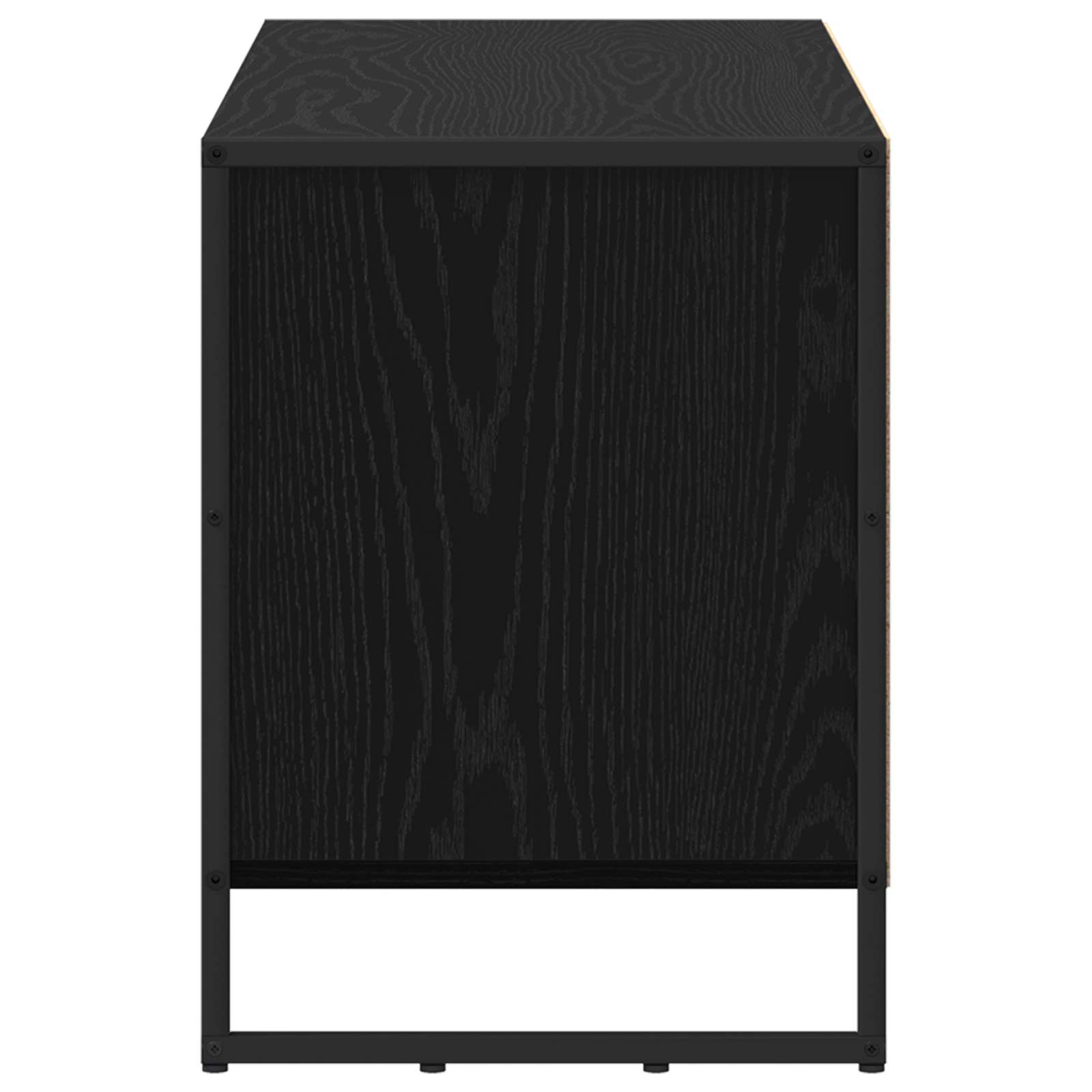 Cabinet TV Stejar Negru 100 x 36 x 49,5 cm Lemn compozit GartenMobel Dekor