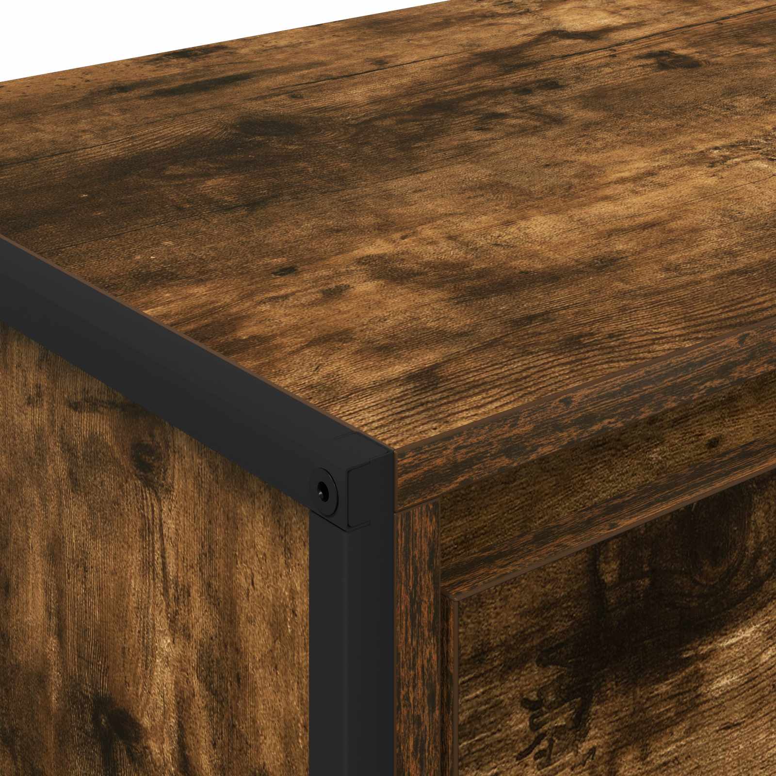 Cabinet TV Stejar fumuriu 100 x 36 x 49,5 cm Lemn compozit GartenMobel Dekor