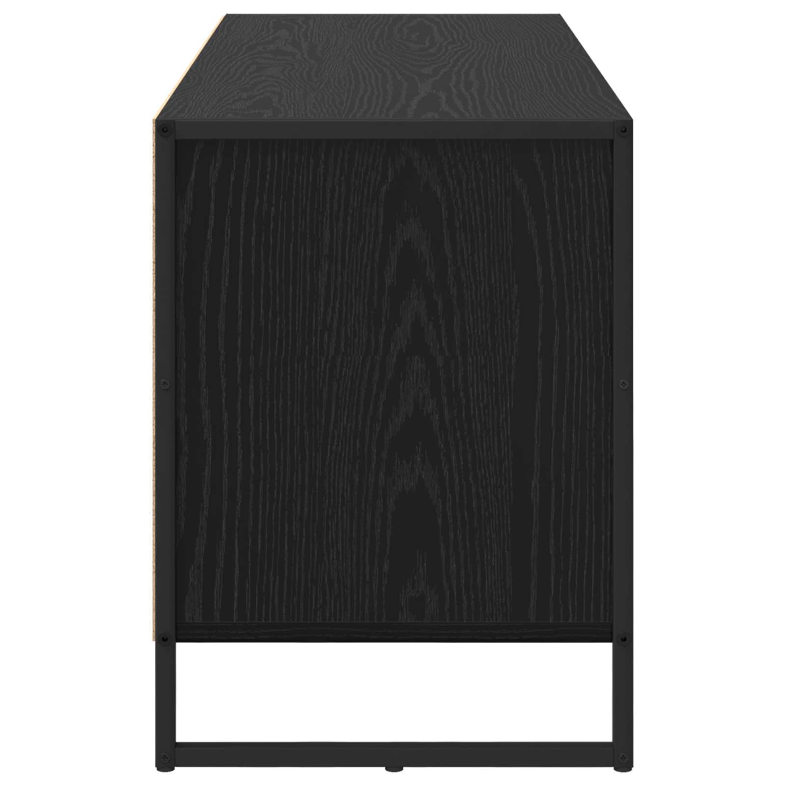 Cabinet TV Stejar Negru 100 x 36 x 49.5 cm Lemn compozit GartenMobel Dekor