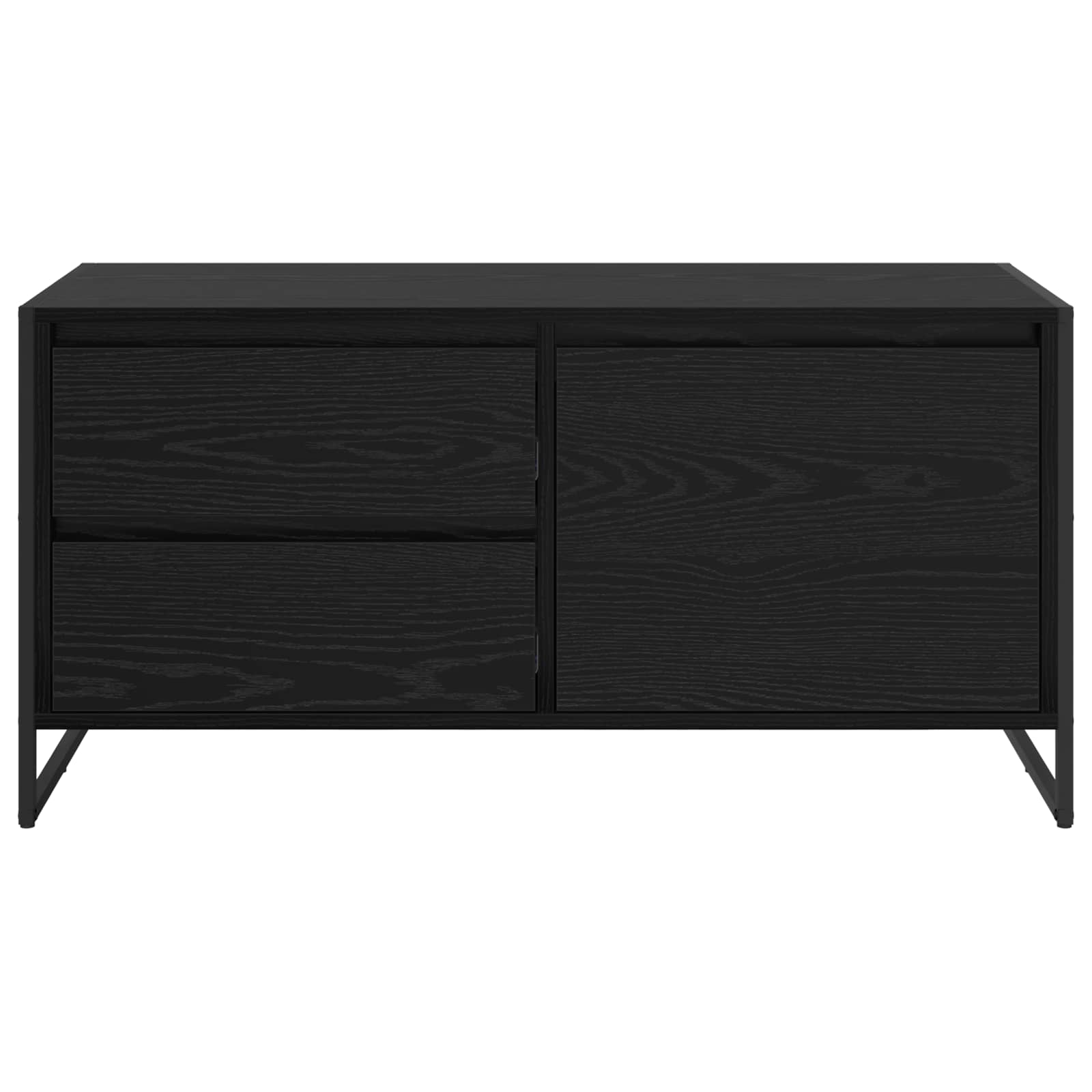 Cabinet TV Stejar Negru 100 x 36 x 49.5 cm Lemn compozit GartenMobel Dekor