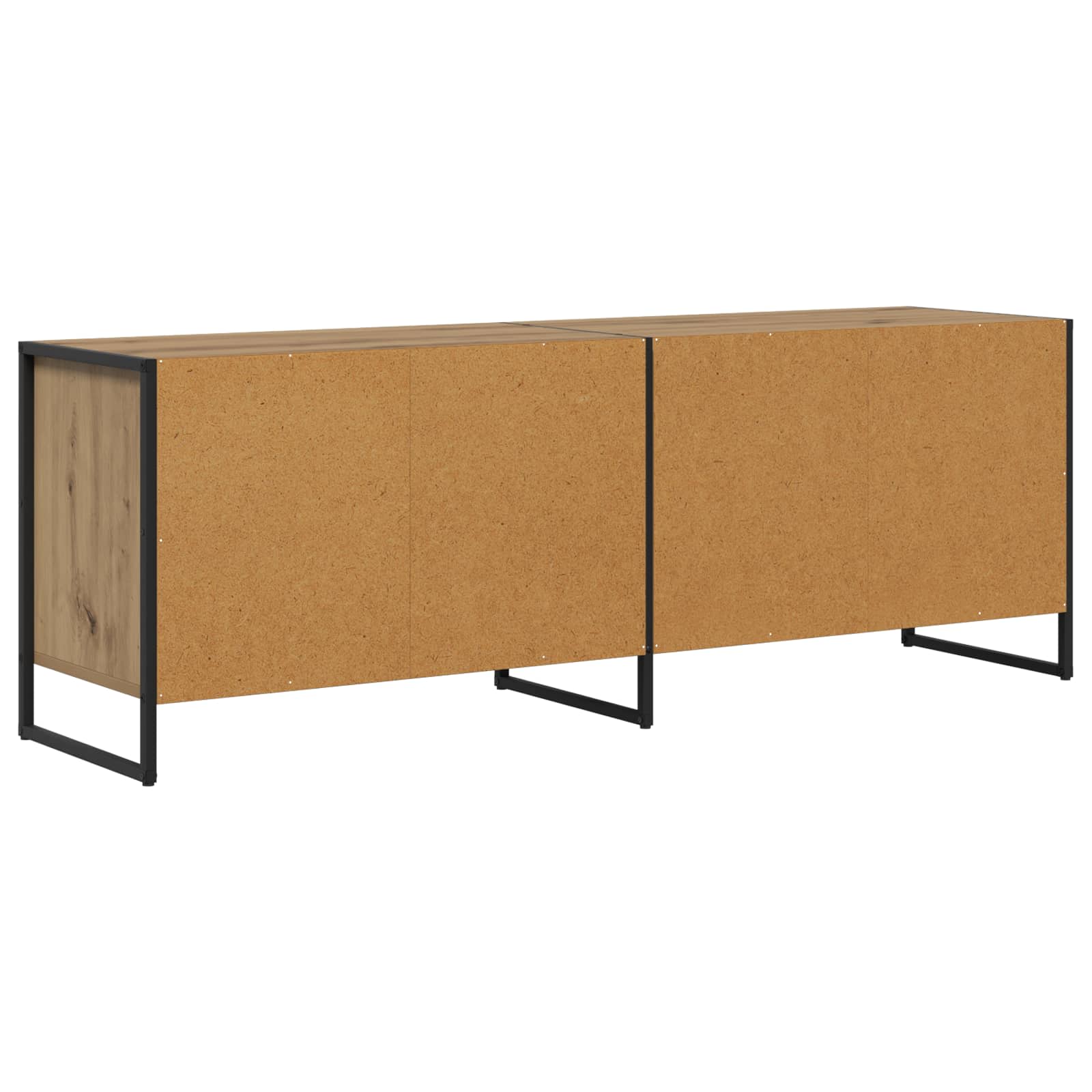 Cabinet TV Stejar artizanal 140 x 36 x 49.5 cm Lemn compozit GartenMobel Dekor