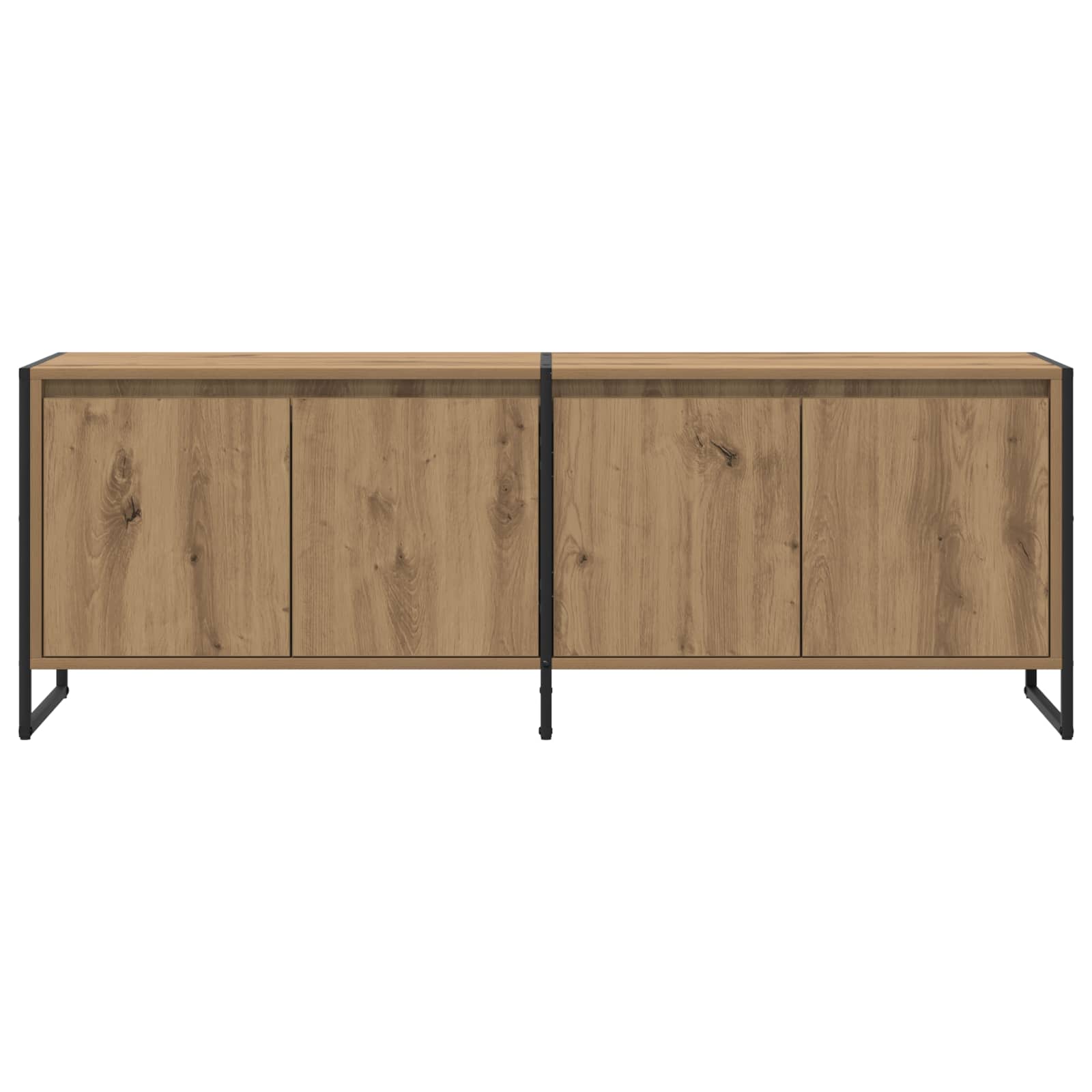 Cabinet TV Stejar artizanal 140 x 36 x 49.5 cm Lemn compozit GartenMobel Dekor