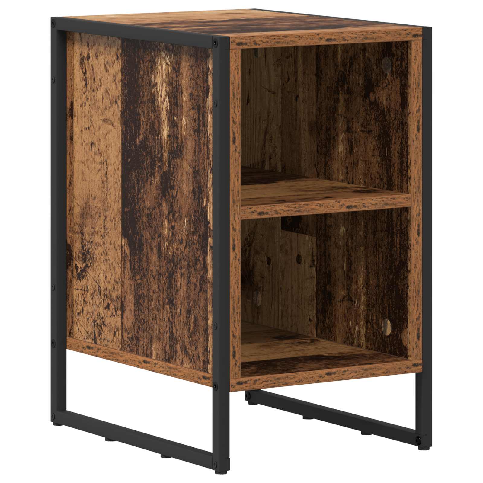 Noptieră 2 pcs Lemn Vechi 39.5 x 30 x 50 cm Lemn compozit GartenMobel Dekor